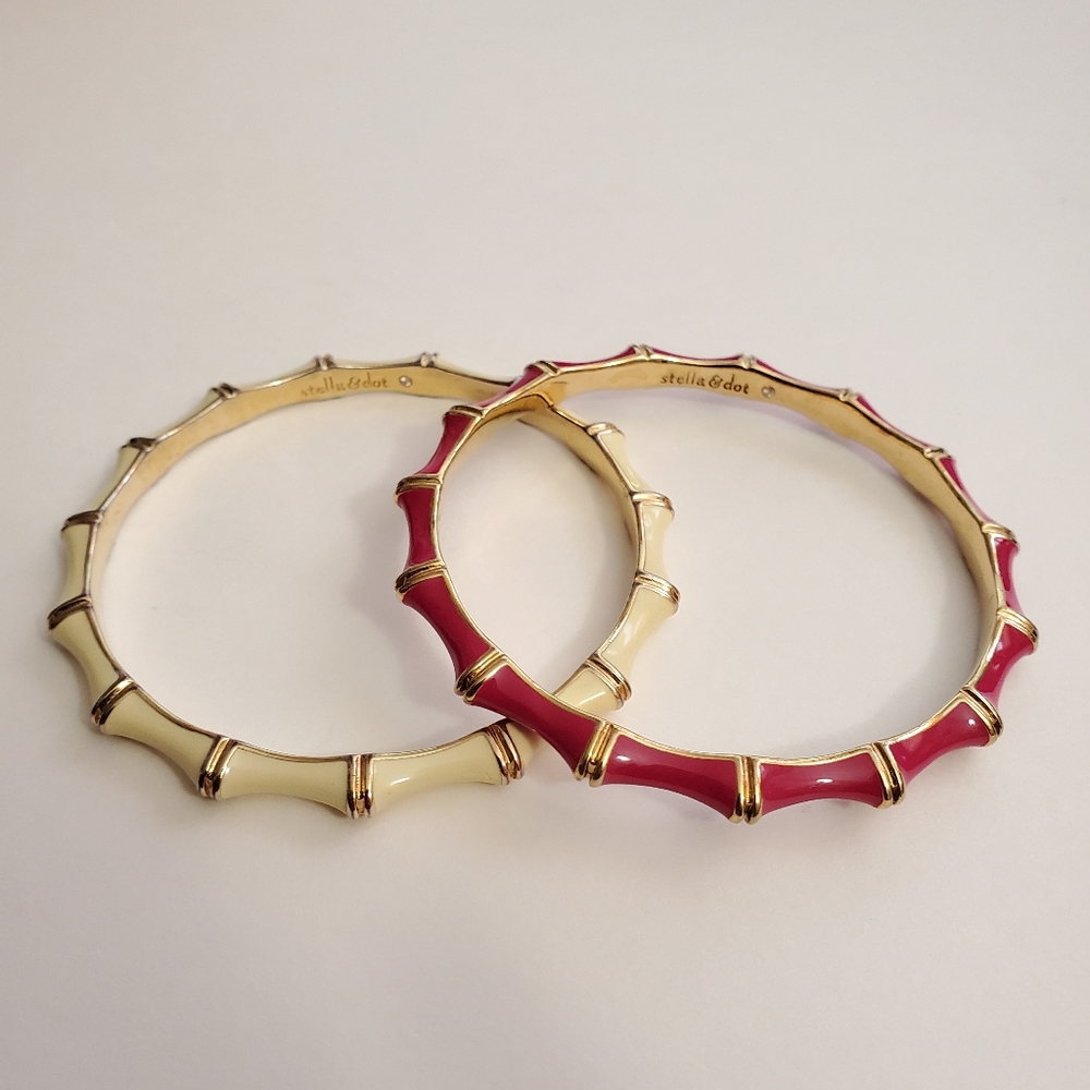 Stella & Dot - Bamboo bangle bracelets